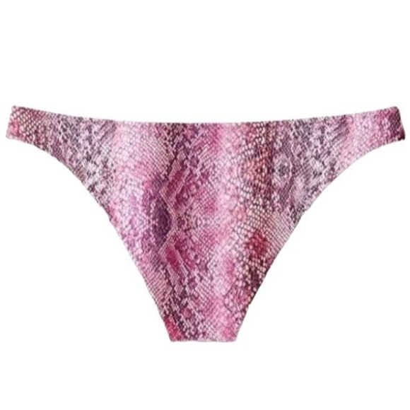 Shade & Shore Snake Print High Leg Extra Cheeky Bikini Bottom Bathing Swim XL - Picture 4 of 9